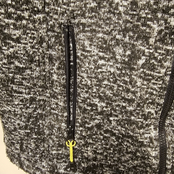 Canada Weather Gear Black/Yellow Hooded Zip-Up Lightweight Jacket - Picture 3 of 15